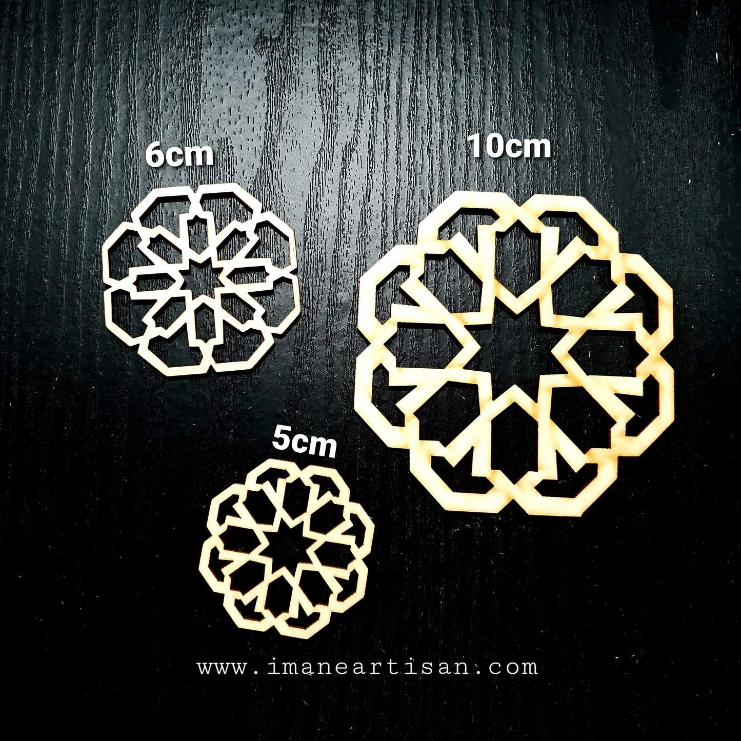 A-005-Accessories Arabesque Laser Cut Wood Design Moroccan Arabsque