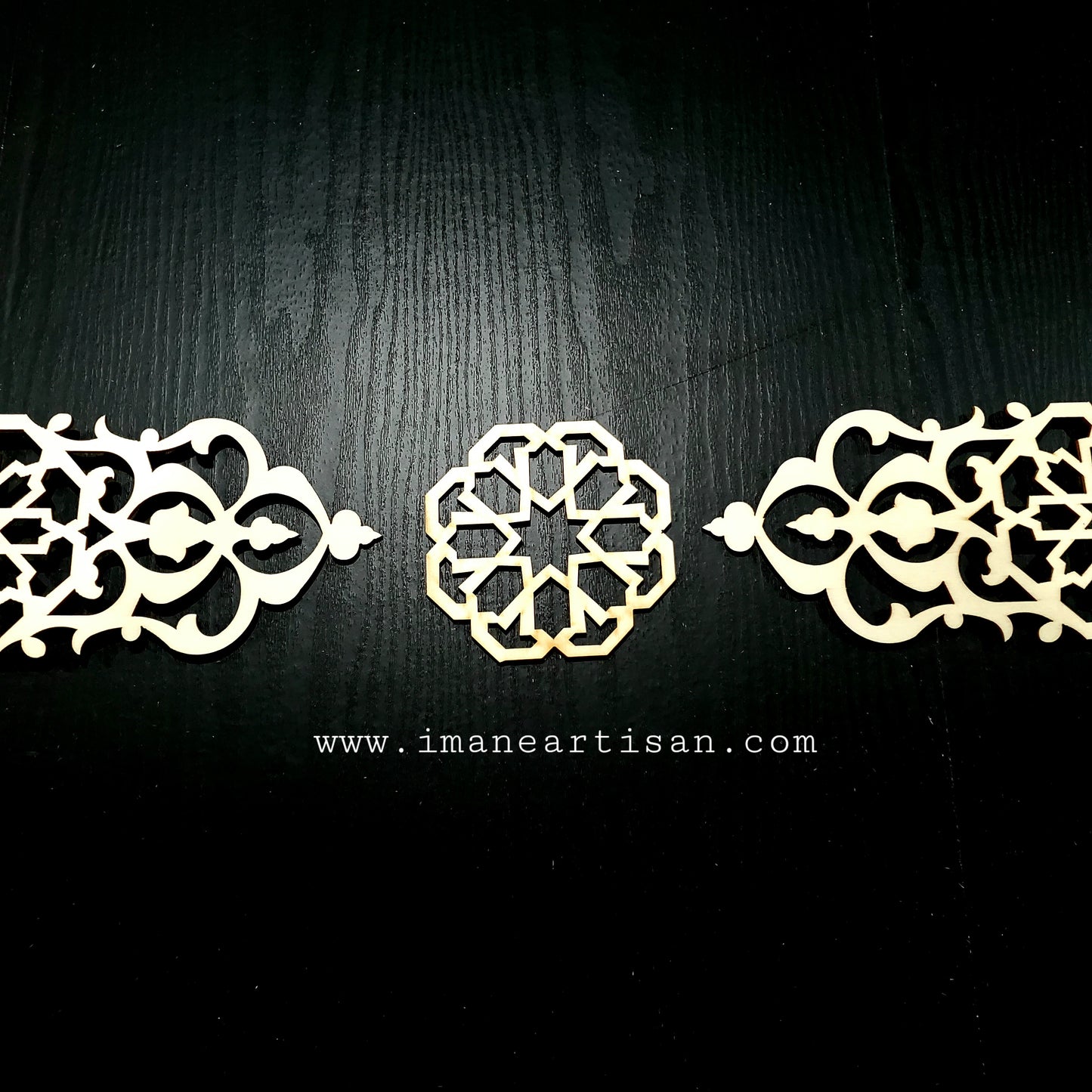 A-005-Accessories Arabesque Laser Cut Wood Design Moroccan Arabsque