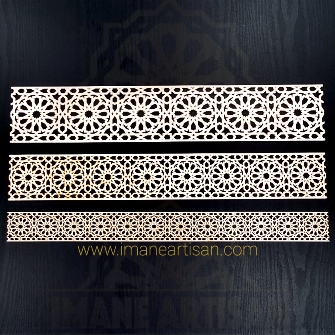 P-001/ Moroccan Geometric Wooden Panel / Carved Wood Panel / Craft /Home Decor/ Wood Pattern /Laser Cut Wood / zowaqa / Moroccan arabesque